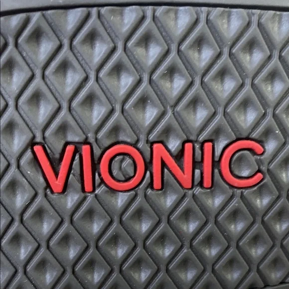 Vionic Women's Aloe Leather Pewter Metallic Flip Flop Thong Sandals Size 11 - Picture 8 of 10